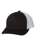 Classic Trucker - Blk/Wht Snapback Trucker Hat Yupoong 