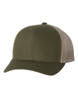 Classic Trucker - Olive Green/Khaki Snapback Trucker Hat Yupoong 