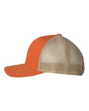 Classic Trucker - Orange/Khaki Blank hat Yupoong 