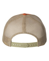 Classic Trucker - Orange/Khaki Blank hat Yupoong 