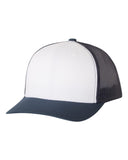 Classic Trucker - Wht/Navy Blank hat Yupoong 