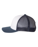 Classic Trucker - Wht/Navy Blank hat Yupoong 