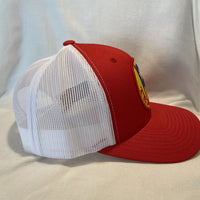 Deep in the Heart - Red Snapback Trucker Hat Horizon Cap Co 