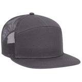 Flatbill Trucker - Charcoal Blank hat Otto 